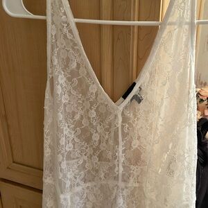 Torrid size 2 lace v neck babydoll nightgown